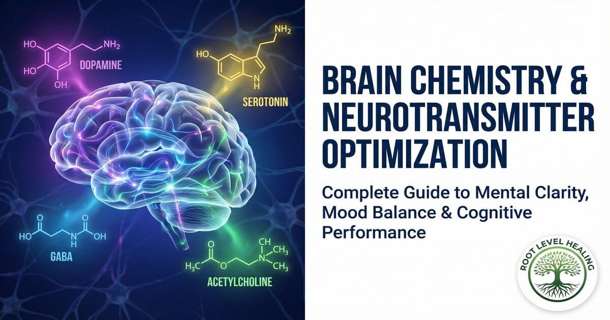Brain Chemistry & Neurotransmitter Optimization Complete Guide - Dopamine, Serotonin, GABA, and Acetylcholine balance for mental clarity and mood stability