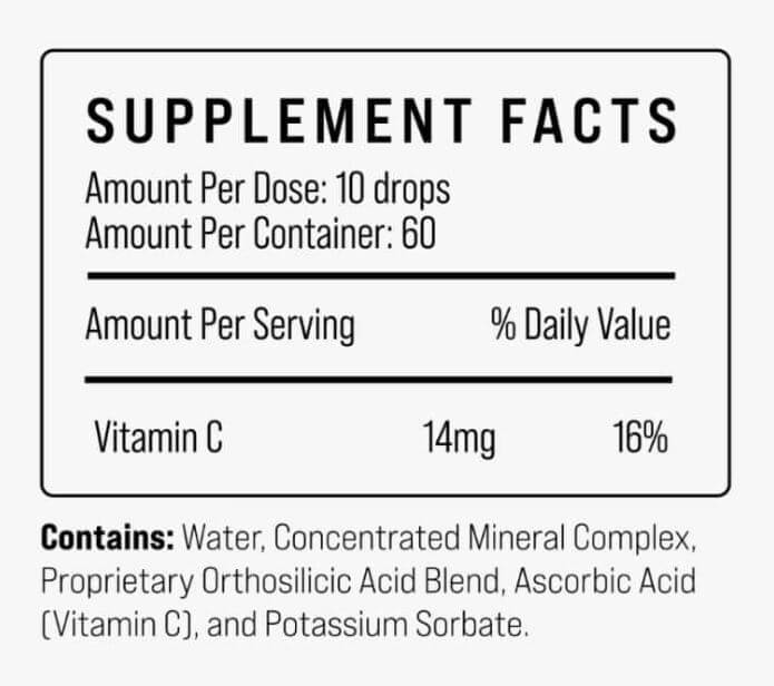 Supplement Facts for Pure Clean Pets